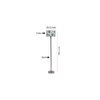 Dayana Multicolour Cotton Shade Floor Lamp