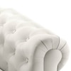 Winchester 3 Seater Half Leather Sofa in White Colour