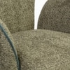 Cotton Fabric Dining Chair in Green Colour