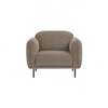 Scandinavian Mira One Seater Sofa Beige Matte Finish