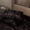 Stoa Paris Noir Rouge Satin Bedsheet for Super King Size Bed  Satin Noir Collection