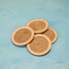 Ireka Home Jute Bloom Coaster Set – Handcrafted Jute Coasters (Set of 4)