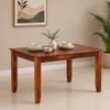 Catrice Solid Wood 6 Seater Dining Table in Honey Finish