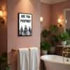 The Castle Decor Funny Are You Pooping Pigeons Wall Art 8x12 Inch
