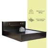 Adikia Engineered Wood King  Size Bed With Drawer Storage (Melamine Finish)