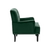 Velora Tufted Back Fabric Lounge Chair in Green