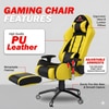 ASE Gaming Gold Series With Footrest Gaming Chair (Yellow)