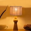 Devansh Bamboo Table Lamp With Wood Base -(7X18.25 Inches)-1