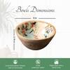 Elysian Flamingo Mango Wood Bowl