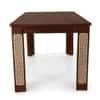Globally Indian Sheesham Wood 6 Seater Dining Table Set With 6 Cane Backrest Solid Wood Chair