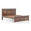 Fidora Solid Wood King Size Non Storage Bed In Teak Finish