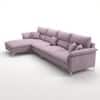 Aurora Sectional Sofa with Left Chaise Lounge Lavender