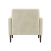 Clark PU Leather Armchair in Beige