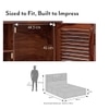 Cambry King Size Hydraulic Storage Bed With Headboard Storage In Honey Finish