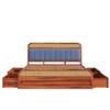 Yashvi Sheesham Solid Wood Queen Size Drawer Storage Bed In Honey Oak Finish