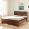 Finn Solid Wood Queen Size Non Storage Bed In Provincial Teak Finish