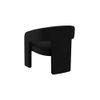 Ashley Velvet Accent Chair in Black Colour