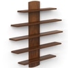 Caselle Engineered Wood Bookshelf with Brown Maple finish