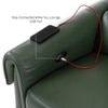 Vivian Two Seater Motorized Leather Recliner in Hunter Green Colour