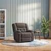 Theo Single Seater Motorized Recliner In Urban Grey Premium Chenille Fabric