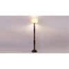 Brandy Brown Cotton Shade Floor Lamp