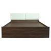 Japa Engineered Wood Queen Size Bed In Walnut Finish