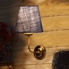 Devansh Metal Electric Wall Light in Gold Colour with Blue Shade Count of 1 Light
