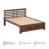 Penta Solid Wood Queen  Size Bed Without Storage (Provincial Teak Finish)