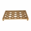 Metalsmith Square Metal Trivet Gold Heat Resistant Table Protector