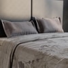 Stoa Paris Super King Size 100% Cotton Bedsheet with 2 Pillow Covers  Size Beige Taupe