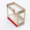 Pine Tree Single Size Bunk Bed In Oak Colour