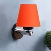 Devansh Metal Electric Wall Light in Orange Colour with Orange Shade Count of 1 Light