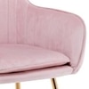 Hilsa Fabric Accent Chair in Pink Colour