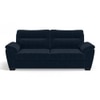 Adelaide Luxe 3 Seater Fabric Sofa in Sea Port Blue Velvet Colour