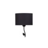 Aerilyn Black Cotton Shade Floor Lamp
