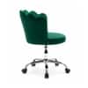 Doe Buck Preglo Green Velvet Upholstered Swivel Office Chair