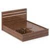 Rodrigues Queen Box Storage Bed in Rolex Brown Finish