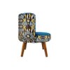 Easy Chair with Cushion in Blue Color