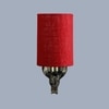Devansh Metal Electric Wall Light in Antique Gold Colour with Maroon Shade Count of 1 Light