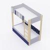 Pine Tree Single Size Bunk Bed In Silver Grey Colour