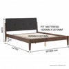 Scandinavian Tucker King Bed Cocoa Finish