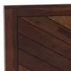 Kingsbury Solid Wood Queen  Size Bed With Hydraulic Storage (Provincial Teak Finish)