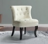 Grenier Fabric Slipper Chair in Off-White Color