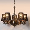 Devansh Metal Wall Mounted Lamp With Beige Jute Shade
