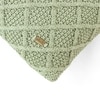 Shannon Mint Cotton Knitted Cushion Cover 12X20 Inches