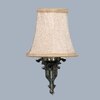 Devansh Gold Antique Wall Mounted Lamp With Beige Jute Shade