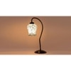 Multicolor Mosaic Glass Curvy Table lamp with Iron Base (EN28)