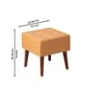 Axel Faux Leather Wooden bench for bedroom Set of 2