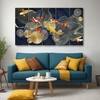 The Castle Decor Abstract Art Wall Painting Wooden Framed 27x48 Inch (Style 2)