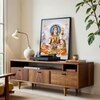 The Castle Decor Lord Shiva Parivar Wall Painting Framed Artwork 20x30 Inch Style 2